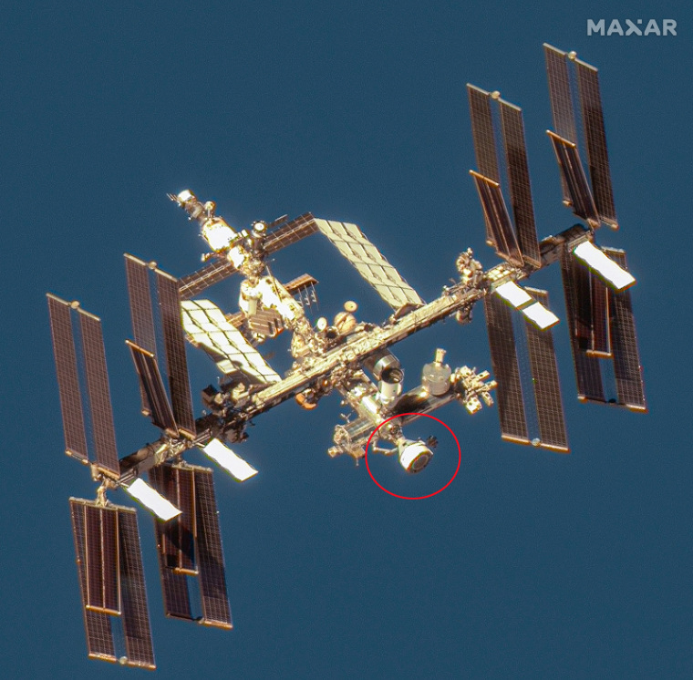 The Boeing Starliner spacecraft docked with the International Space Station’s forward port on June 7, 2024.